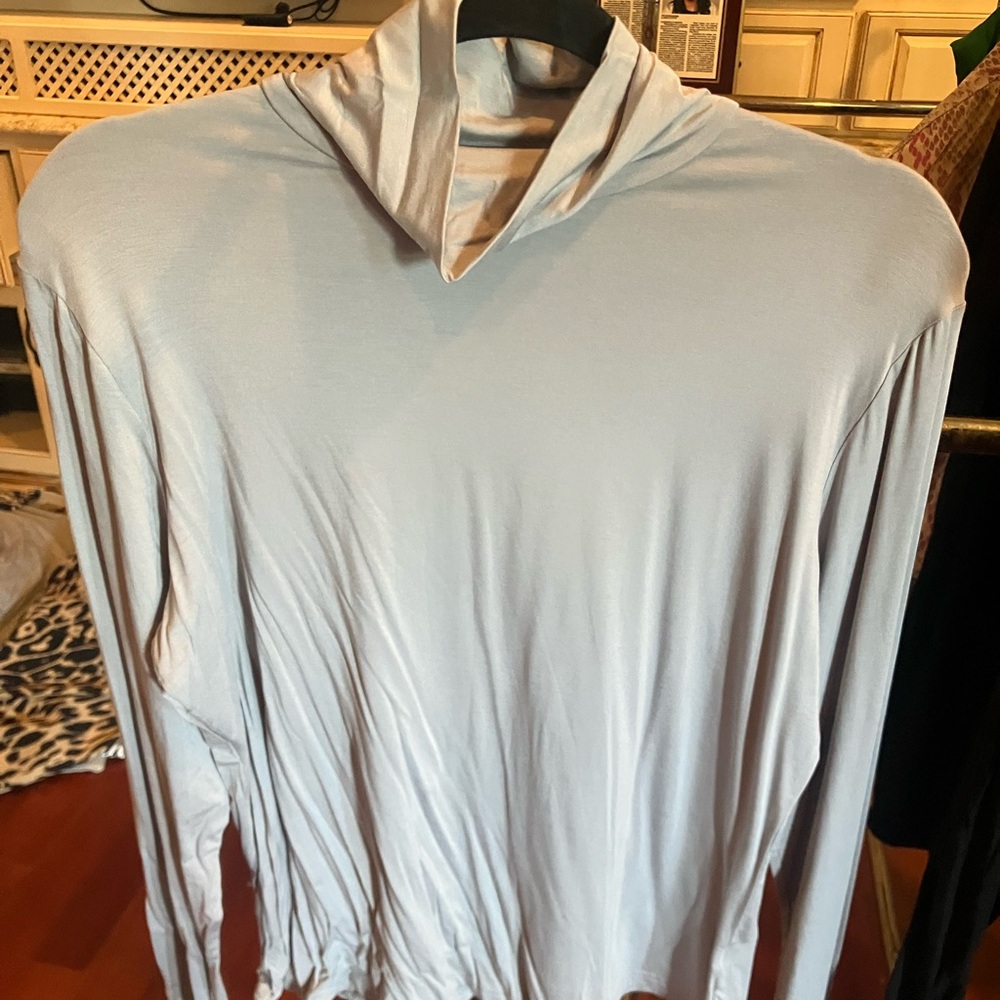 Light Blue Long Sleeve Women's Top